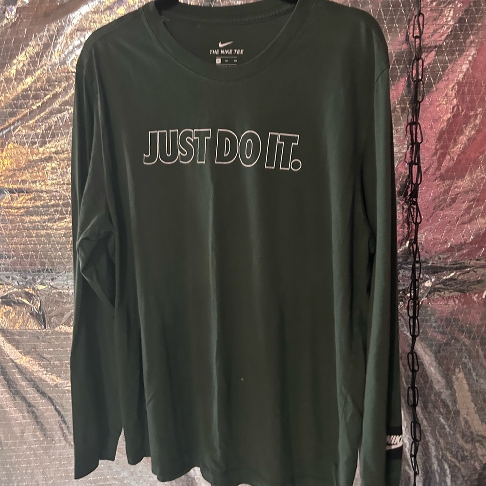 Nike Green Long Sleeve Tee